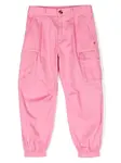 Зауженные брюки карго Versace Kids, розовый - фото
