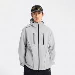 Кирпично-серое пальто LINING, серый - фото 5