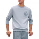 HERMES Свитшот мужской ледяной синий - фото 4