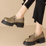 Лоферы женские Daphne, хаки - фото 26