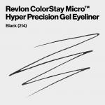 Гелевая подводка для глаз ColorStay Micro Hyper Precision Revlon, Black - фото 3