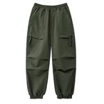 Весенне-осенний образ карго штаны для подростков Disney, зеленый - фото