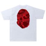 Футболка BAPE Color Camo Big Ape Head, Белый/Красный - фото 2