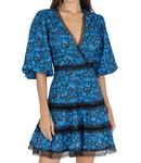 Антиа Платье с цветочным принтом в синем цвете Akalia - фото 4