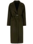 Ferragamo пальто из смесовой шерсти, зеленый - фото