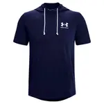 Худи Under Armour Rival Terry LC short sleeve, синий - фото 3