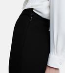 Прямые брюки из крепа из твила Tory Burch, черный - фото 5