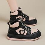 Кеды, скейтборд обувь женская высокая Daphne, бежевый - фото 6