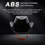 Полушлем мотоциклетный YIYHFKM мужской, черный / коричневый - фото 3