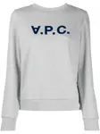 Толстовка с логотипом A.P.C., серый - фото