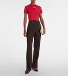 Логотип топ из хлопкового джерси Jacquemus, Red 1 - фото 2