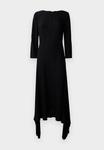 Платье KARL LAGERFELD Maxi dress, Elongated Logo Black /Black - фото 5