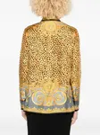 Шелковая рубашка VERSACE, серый - фото 4