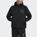 Куртка Men's adidas logo Sports Black Jacket, черный - фото 2