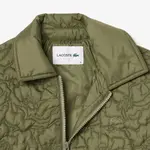 LACOSTE Стеганая куртка с цветочным принтом, Khaki Green - фото 5
