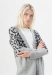 Кардиган ONLY ONLJADE ANIMAL, Light Grey Melange/Light Grey - фото 4