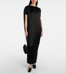 Платье макси из атласа Webster Khaite, черный - фото 2