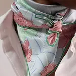 HERMES Шёлковый шарф, Sky Blue/Green - фото 8