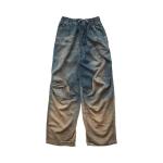 Брюки Diesel Relaxed Drawstring Denim Pants, Blue - фото
