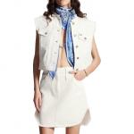 Юбка джинсовая женская белая Louis Vuitton - фото 3