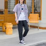 Рубашка мужская серая Converse, серый - фото 3
