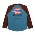Топ Supreme x Dickies Raglan Long-Sleeve Top Dark Slate, синий - фото 2