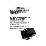 Мужские перчатки ActionHeat с подогревом на батарейках АА, черный - фото 8