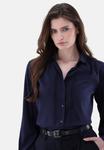 Блуза van Laack Button-down blouse, Dark Blue - фото 4