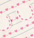 Платье Джози крючком из хлопка и шерсти Bebe Organic, Heart Knit - фото 2