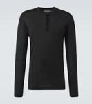 Шёлковая рубашка Henley Dolce&Gabbana, черный - фото