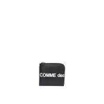 Кожаный кошелек Comme Des Garçons с логотипом, черный - фото