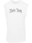 Футболка New York Wording Sleeveless Tee Mister Tee, белый - фото