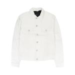 Куртка PURPLE BRAND Leather Trucker Jacket, White - фото