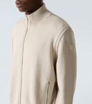 Шерстяной свитер на молнии Moncler, Soft Beige - фото 5
