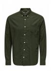 Рубашка NORMAL GESCHNITTEN KRAGEN Only & Sons, оливковый - фото 2