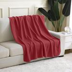 Флисовое одеяло wometo, 130x160 см, бордо - фото 2