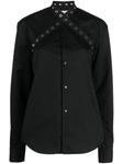 Рубашка с люверсами Off-White, черный - фото