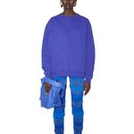 Acne Studios Свитшот с логотипом Stamp Sea Blue - фото 4