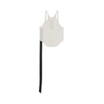 Топ Rick Owens DRKSHDW Cropped Basic Tank Top 'Milk', белый - фото 2
