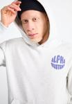 Толстовка Alpha Industries LOGO HOODY, Pastel Grey Melange/Grey - фото 4