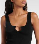 Мини-платье la mini robe sierra в рубчик Jacquemus, черный - фото 4