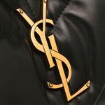 SAINT LAURENT Сумка Лулупаффер из овчины облако - фото 8