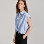 ELLE Футболка Women's Blue Stripes Pattern - фото 5