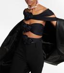 Кроп-топ с вырезом на плечах Magda Butrym - фото 5