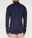 Рубашка мужская Boss Orange хлопковая приталенная, синий - фото 4