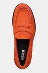 Кожаные мокасины Msgm, оранжевый - фото 4