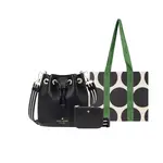 Кожаная сумка-ведро pebble, через плечо, кроссбоди мини women's black Kate Spade - фото 5