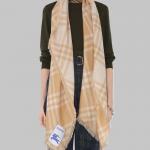 Burberry Широкий шарф в клетку, Brown - фото 9