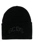 Шапка-бини с логотипом GCDS Lounge, черный - фото
