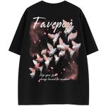 Футболка унисекс FAVEPOP, белая с длинными рукавами - фото